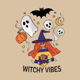 Witchy Vibes and Cute Frights T-Shirt