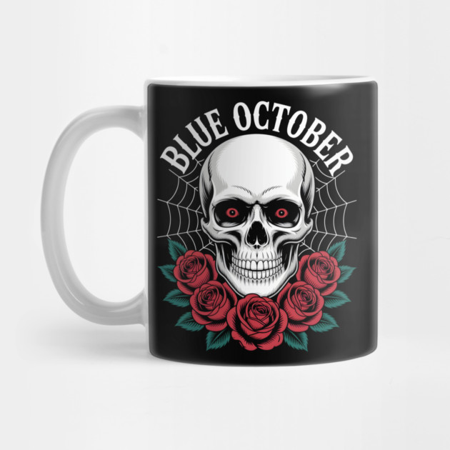Blue October Skull Roses Gothic Band by norhando
