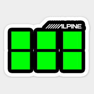 Classic Alpine Stereo Sticker