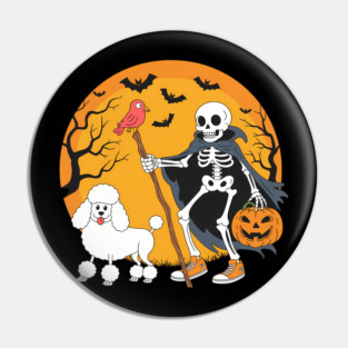 Halloween Dog Skeleton Leads Dog Halloween Poodle Pin