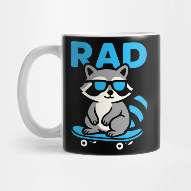 RAD Raccoon Skateboard Design – Cool Skater Raccoon Graphic by MakerMind8.2