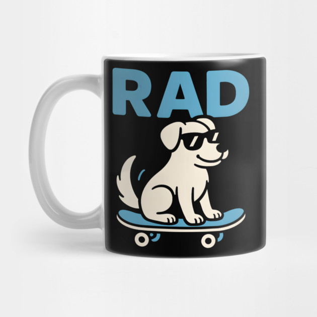 RAD Dog Skateboard Design – Cool Skater Dog Graphic by MakerMind8.2