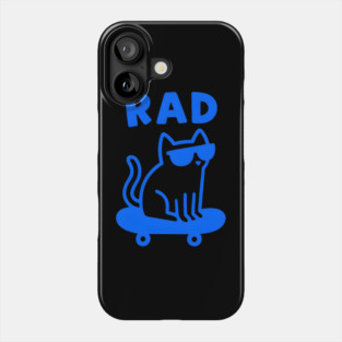 RAD Cat Skateboard Design – Cool Cat Skater Graphic Phone Case