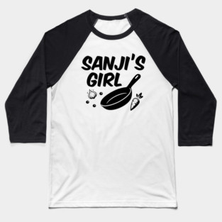 Sanji's Girl - Black Letter Version Baseball T-Shirt