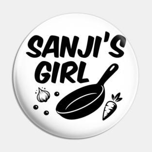 Sanji's Girl - Black Letter Version Pin