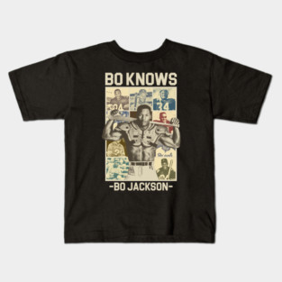BO KNOWS OR BO JACKSON RETRO 90S Kids T-Shirt