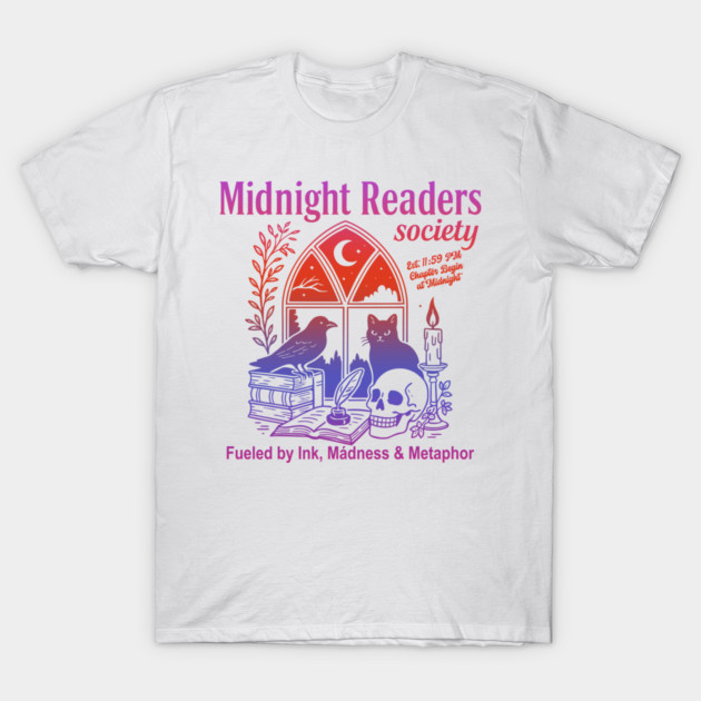 Midnight Readers Society T-Shirt by Osangen