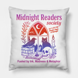 Midnight Readers Society Pillow