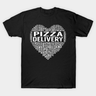 Pizza Delivery Heart T-Shirt