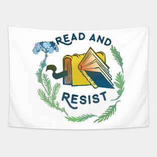 Read And Resist Tapestry
