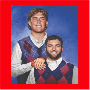 New York Football Jaxson Dart, Cam Skattebo Step Brother Posters and Art