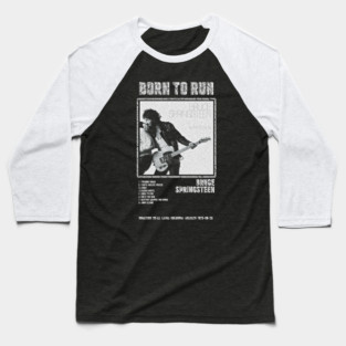 BRUCE SPRINGSTEEN - BORN TO RUN || ALBUM TRACKLIST || Baseball T-Shirt
