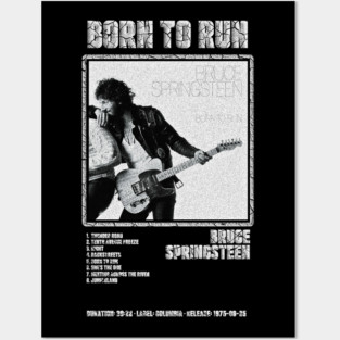 BRUCE SPRINGSTEEN - BORN TO RUN || ALBUM TRACKLIST || Posters and Art
