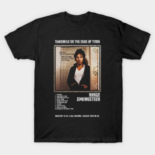 BRUCE SPRINGSTEEN - DARKNESS ON THE EDGE OF TOWN || ALBUM TRACKLIST || T-Shirt