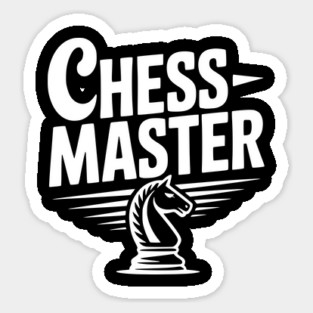 Chess Master Knight Sticker