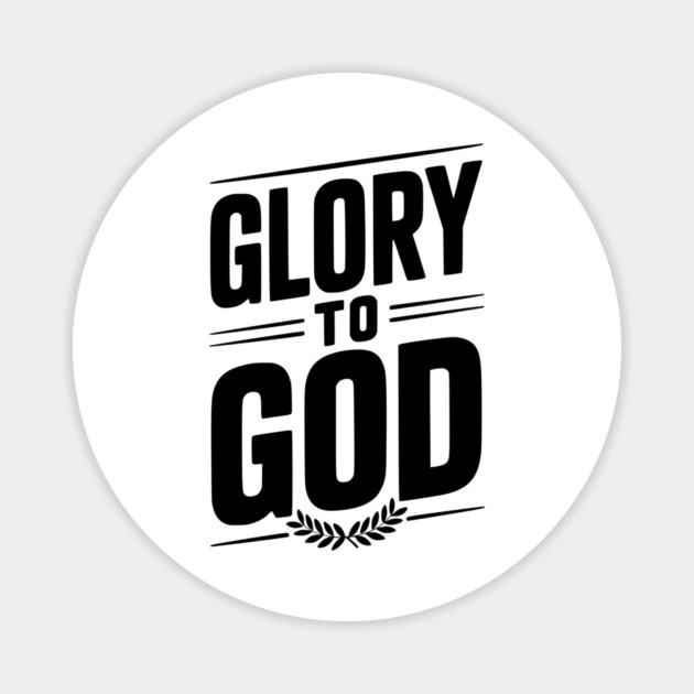 Glory to God Magnet by Frank Ring