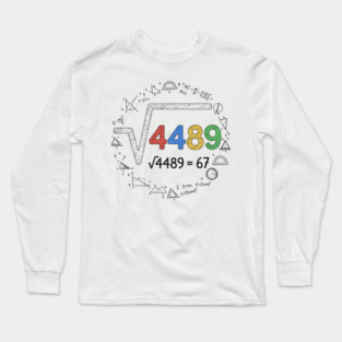 Six Seven Slang 67 Meme Long Sleeve T-Shirt