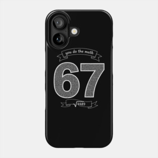 Six Seven Slang Meme | Chalkboard Math Teacher Phone Case