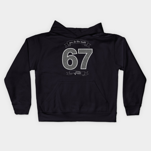 Six Seven Slang Meme | Chalkboard Math Teacher Kids Hoodie by ArtistTee ⭐⭐⭐⭐⭐