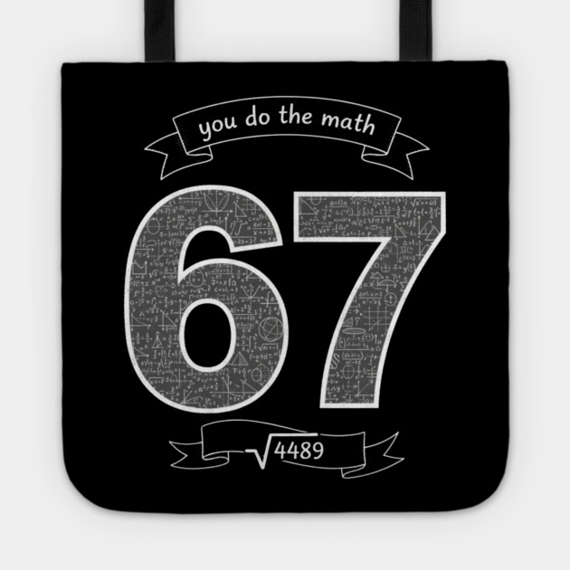 Six Seven Slang Meme | Chalkboard Math Teacher Tote by ArtistTee ⭐⭐⭐⭐⭐