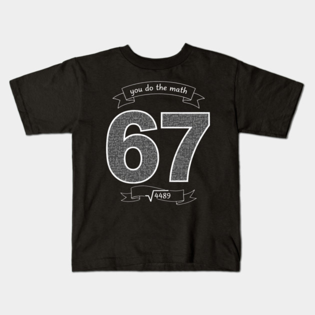 Six Seven Slang Meme | Chalkboard Math Teacher Kids T-Shirt by ArtistTee ⭐⭐⭐⭐⭐