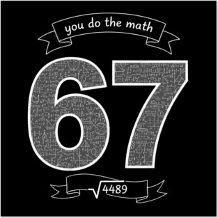 Six Seven Slang Meme | Chalkboard Math Teacher Posters and Art