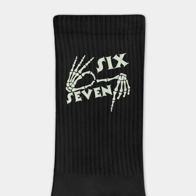 67 Skeleton Hand Sign Halloween Meme by The WYLD Tribe