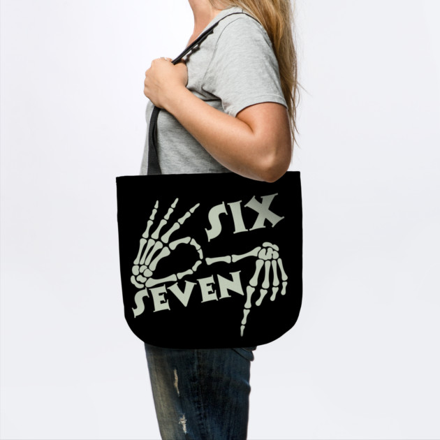 67 Skeleton Hand Sign Halloween Meme by The WYLD Tribe