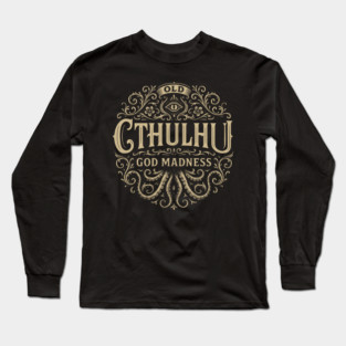 Cthulhu – Old God of Madness Vintage Design Long Sleeve T-Shirt