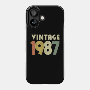 Vintage 1987 Shirt - Retro Birthday Legend Gift. vintage shirt funny 1987 birthday retro apparel humor gift legend Phone Case