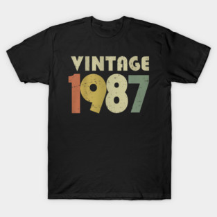 Vintage 1987 Shirt - Retro Birthday Legend Gift. vintage shirt funny 1987 birthday retro apparel humor gift legend T-Shirt