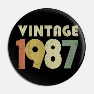 Vintage 1987 Shirt - Retro Birthday Legend Gift. vintage shirt funny 1987 birthday retro apparel humor gift legend Pin