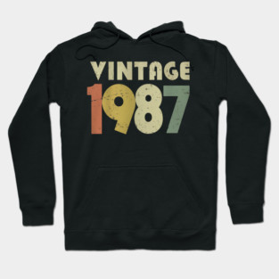 Vintage 1987 Shirt - Retro Birthday Legend Gift. vintage shirt funny 1987 birthday retro apparel humor gift legend Hoodie