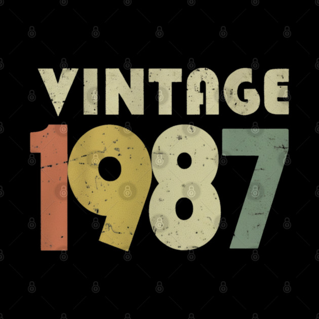 Vintage 1987 Shirt - Retro Birthday Legend Gift. vintage shirt funny 1987 birthday retro apparel humor gift legend by OUTFITPAW