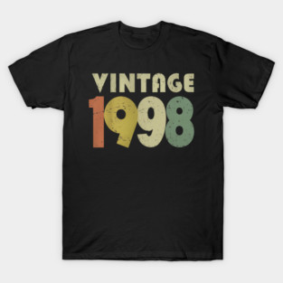 Vintage 1998 Tee - Nostalgic Birthday Throwback Gift T-Shirt