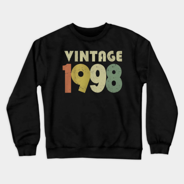Vintage 1998 Tee - Nostalgic Birthday Throwback Gift Crewneck Sweatshirt by OUTFITPAW