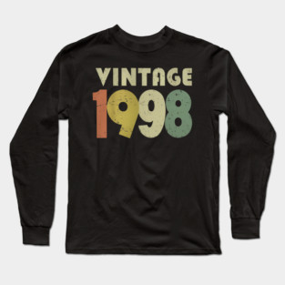 Vintage 1998 Tee - Nostalgic Birthday Throwback Gift Long Sleeve T-Shirt