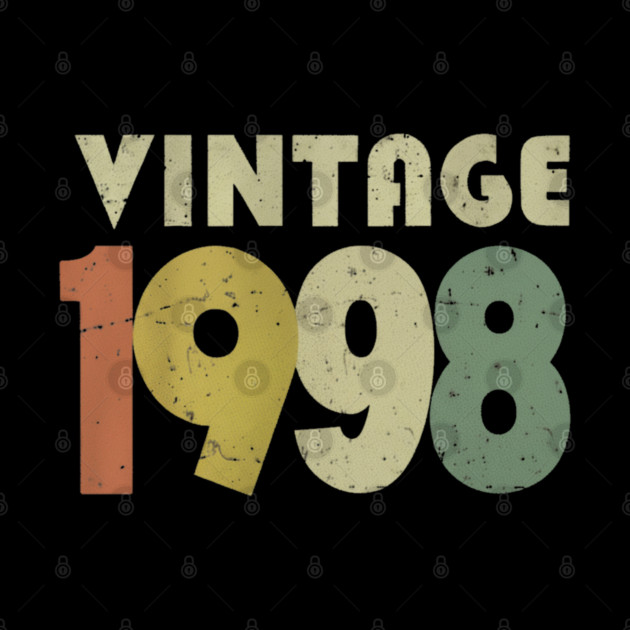 Vintage 1998 Tee - Nostalgic Birthday Throwback Gift by OUTFITPAW