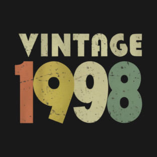 Vintage 1998 Tee - Nostalgic Birthday Throwback Gift T-Shirt