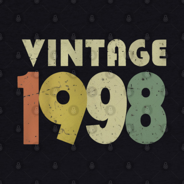 Vintage 1998 Tee - Nostalgic Birthday Throwback Gift by OUTFITPAW