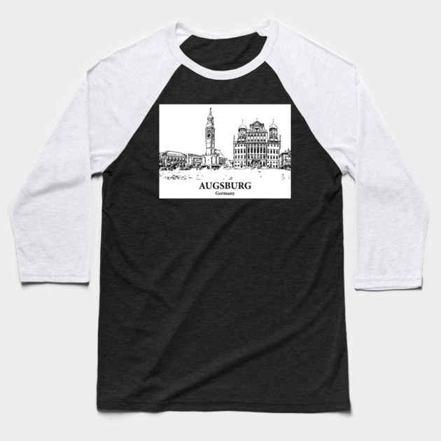 Augsburg - Germany Baseball T-Shirt by Lakeric