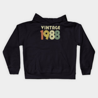 Vintage 1988 Tee - Sarcastic 80s Birthday Design. vintage shirt funny 1988 birthday retro apparel humor gift eighties Kids Hoodie