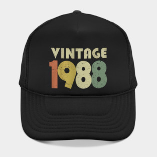 Vintage 1988 Tee - Sarcastic 80s Birthday Design. vintage shirt funny 1988 birthday retro apparel humor gift eighties Hat
