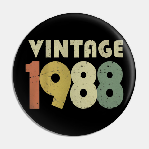 Vintage 1988 Tee - Sarcastic 80s Birthday Design. vintage shirt funny 1988 birthday retro apparel humor gift eighties Pin by OUTFITPAW