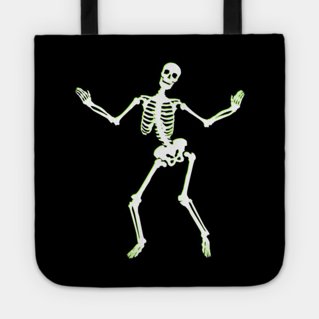 Neon Groove – Funky Dancing Halloween Skeleton Tote by Butter Creative