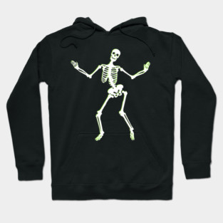 Neon Groove – Funky Dancing Halloween Skeleton Hoodie
