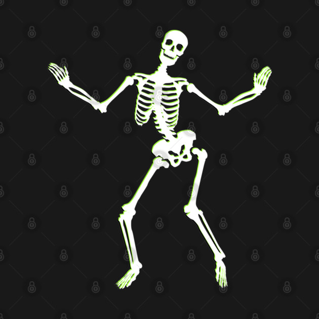 Neon Groove – Funky Dancing Halloween Skeleton by Butter Creative