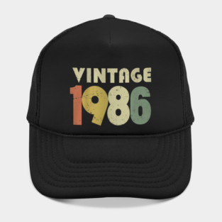 Vintage 1986 Tee - Awesome Birthday Mixtape Design - vintage shirt funny 1986 birthday retro apparel humor gift eighties Hat