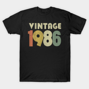 Vintage 1986 Tee - Awesome Birthday Mixtape Design - vintage shirt funny 1986 birthday retro apparel humor gift eighties T-Shirt