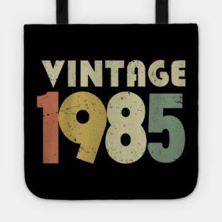 Vintage 1985 Tee - Aged Perfection Birthday Gift - vintage shirt funny 1985 birthday retro apparel humor gift eighties Tote